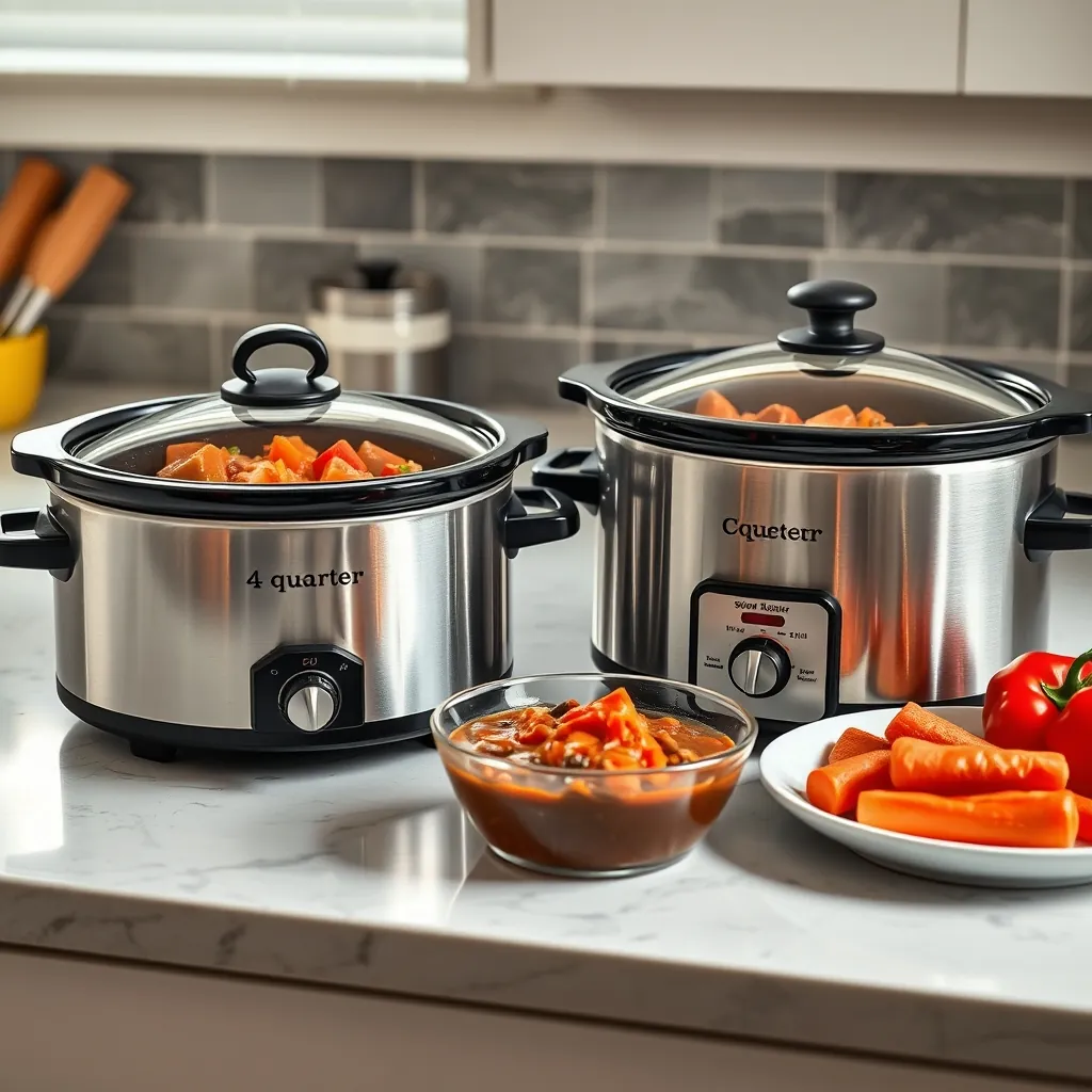 Sized slow cookers