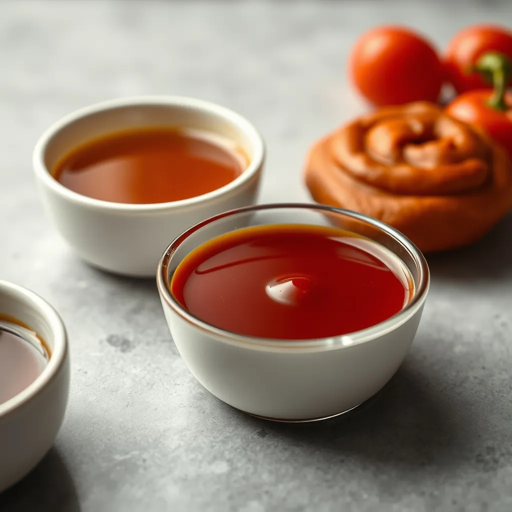Small bowls sauce