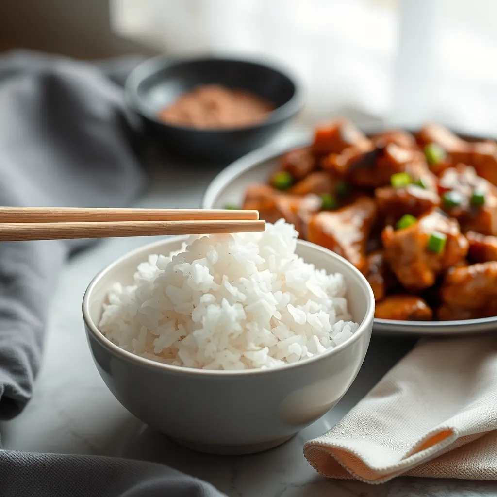 Steamed white rice