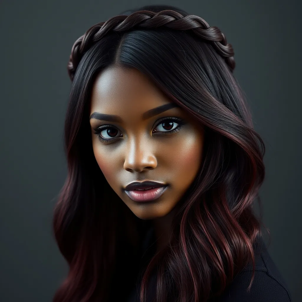 Styled braided crown