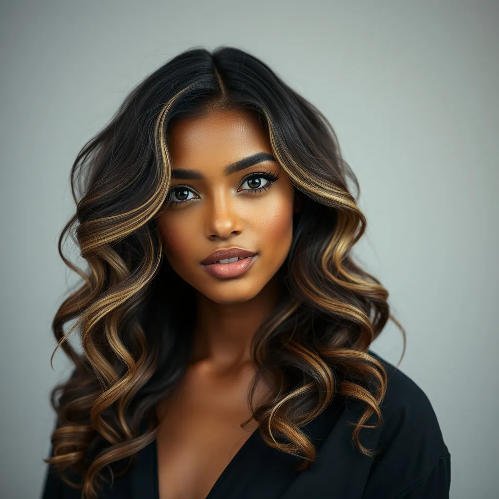 Styled loose curls