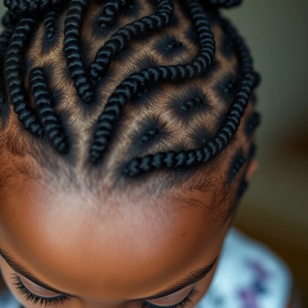 Visible scalp natural