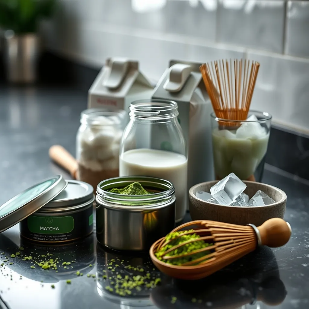 Whisk glass ice