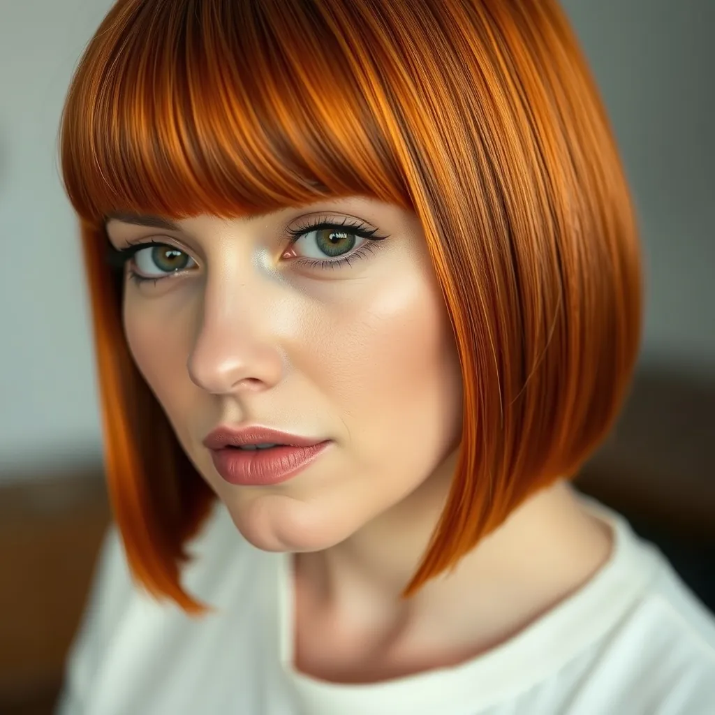 Woman bright shiny