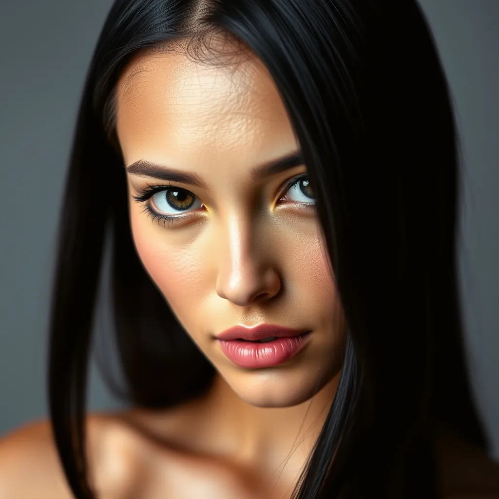 Woman glossy jet