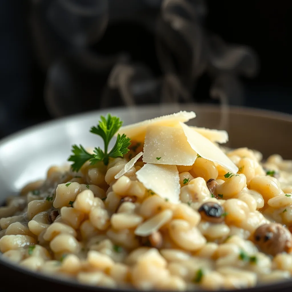 Bowl creamy mushroom