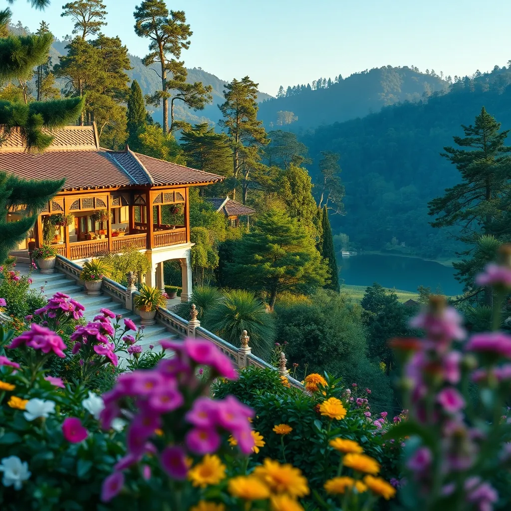 French colonial villas