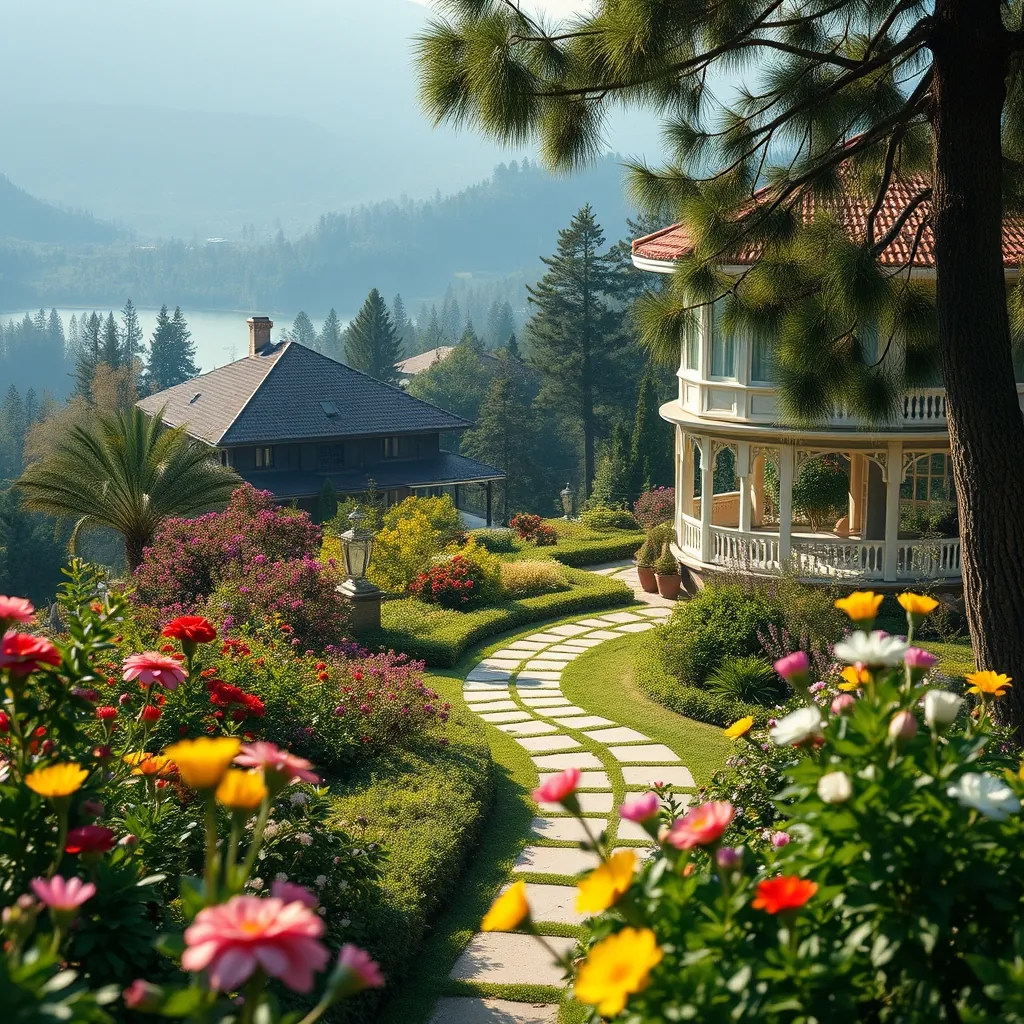 French colonial villas