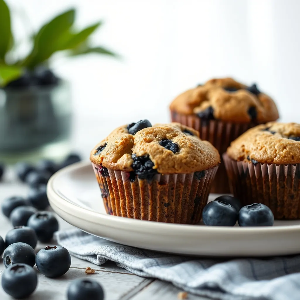 Glutenfree vegan blueberry