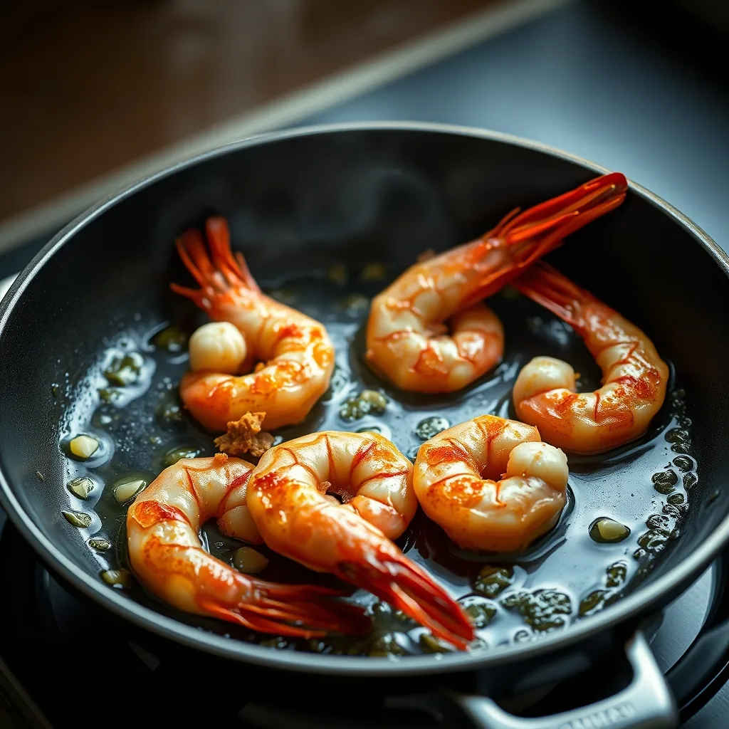 Golden brown shrimp