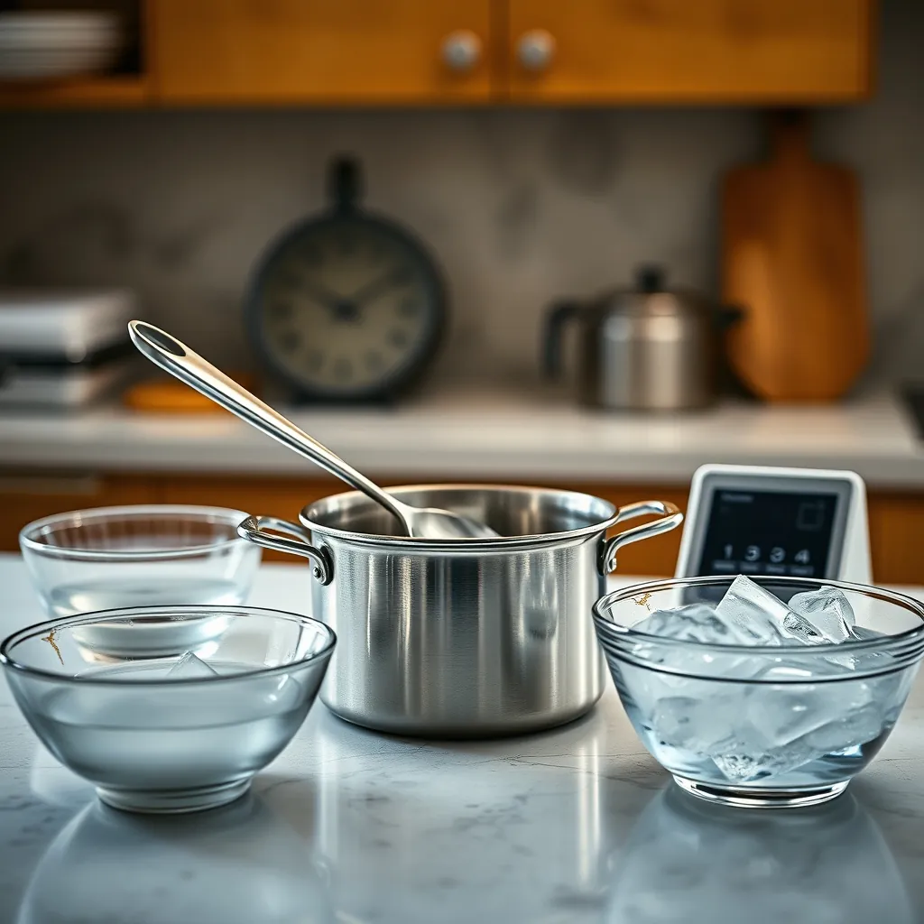 Kitchen counter setup