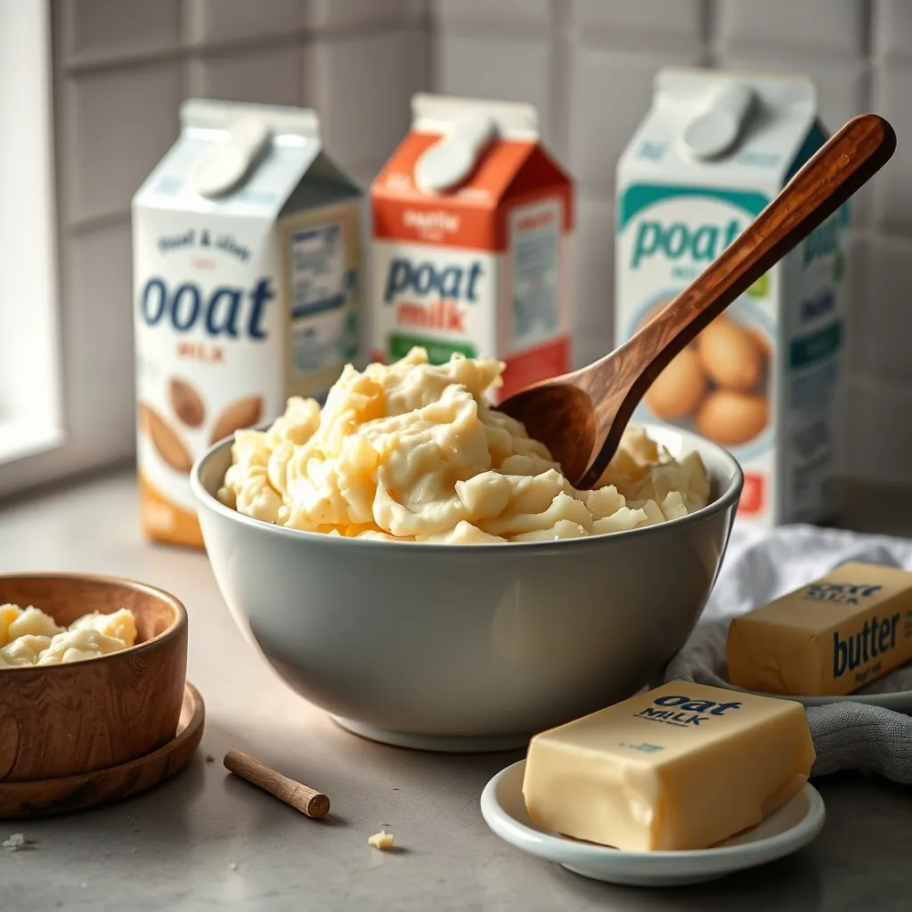 Mashed potatoes mixing