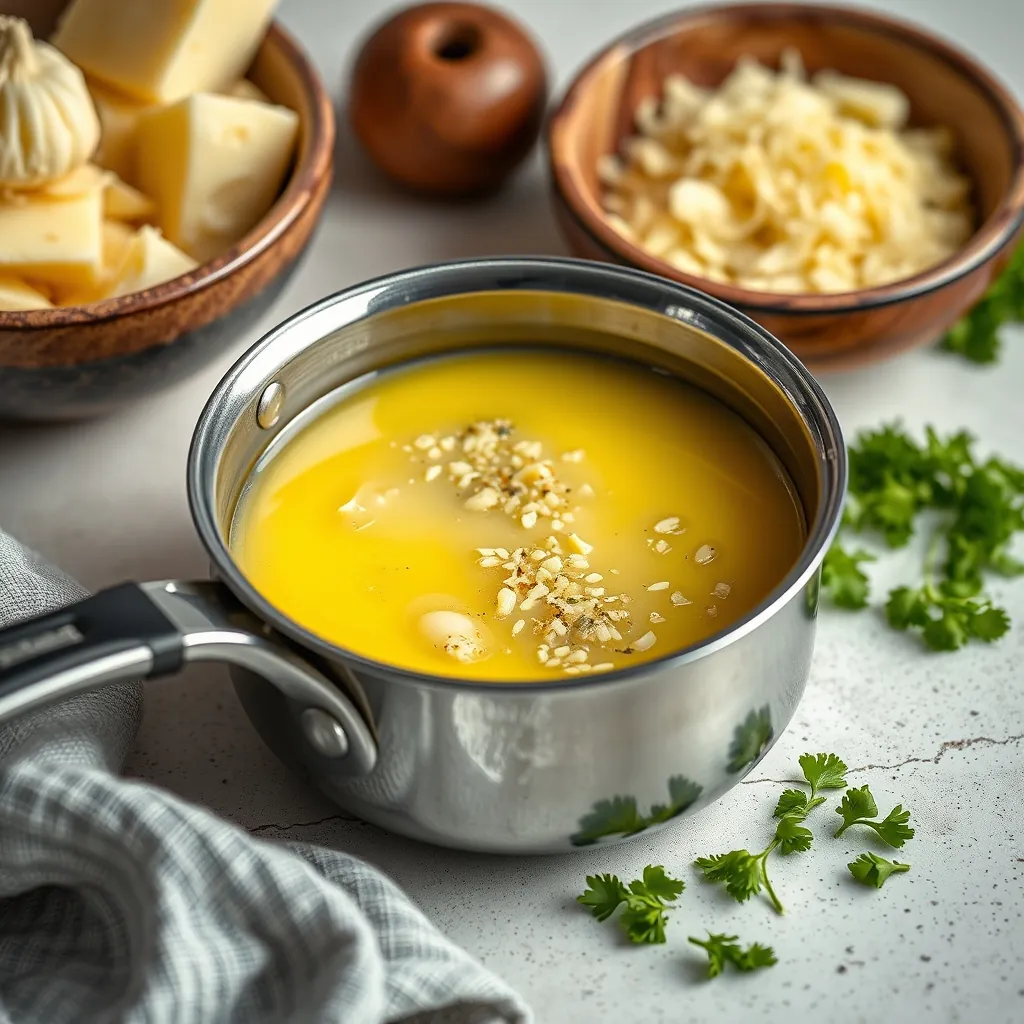 Melted butter small