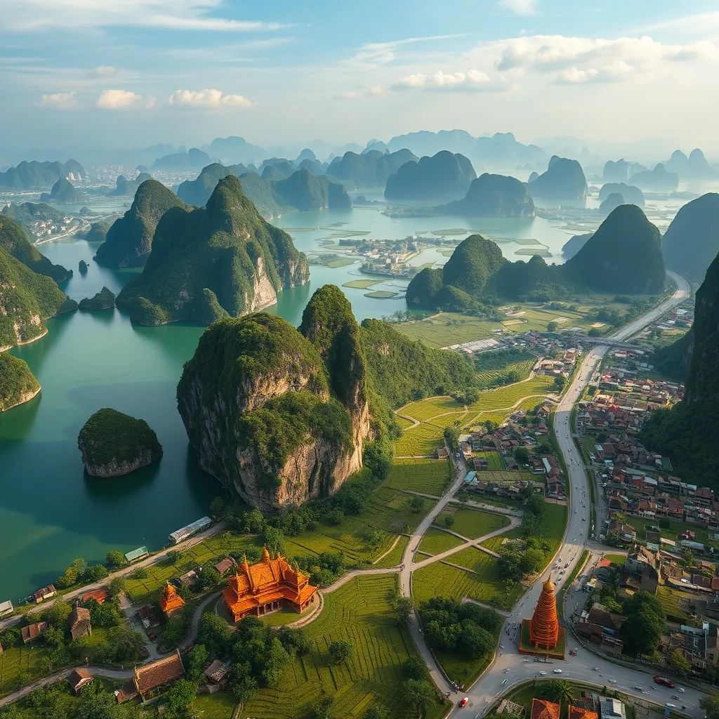 Panoramic vietnams diverse