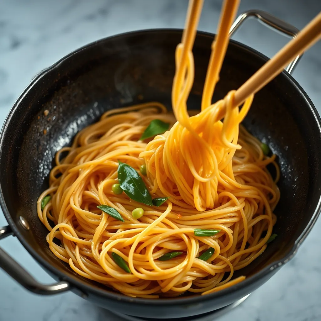 Perfectly stirfried pad