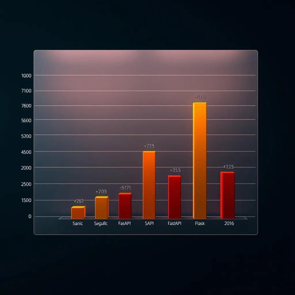 Bar chart comparing Sanic's requests per second against FastAPI and Flask in 2026 Bar chart comparing Sanic's requests per second against FastAPI and Flask in 2026
