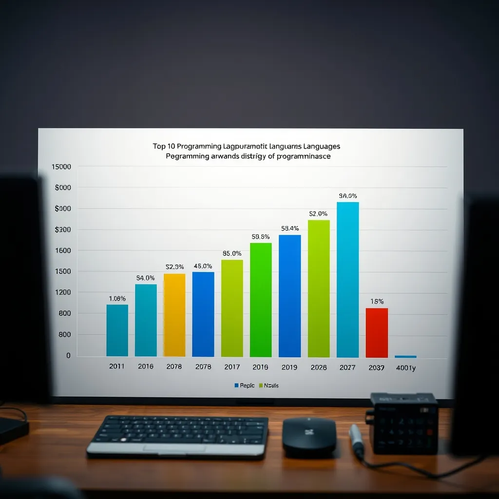 Bar chart ranking programming languages by demand and salary in 2026 Bar chart ranking programming languages by demand and salary in 2026