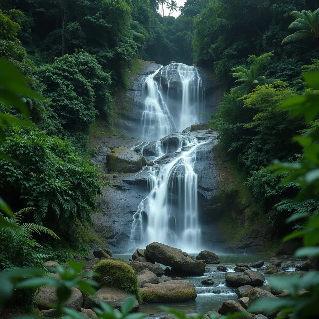 Thác Datanla xinh đẹp giữa thiên nhiên xanh tươi Beautiful waterfall