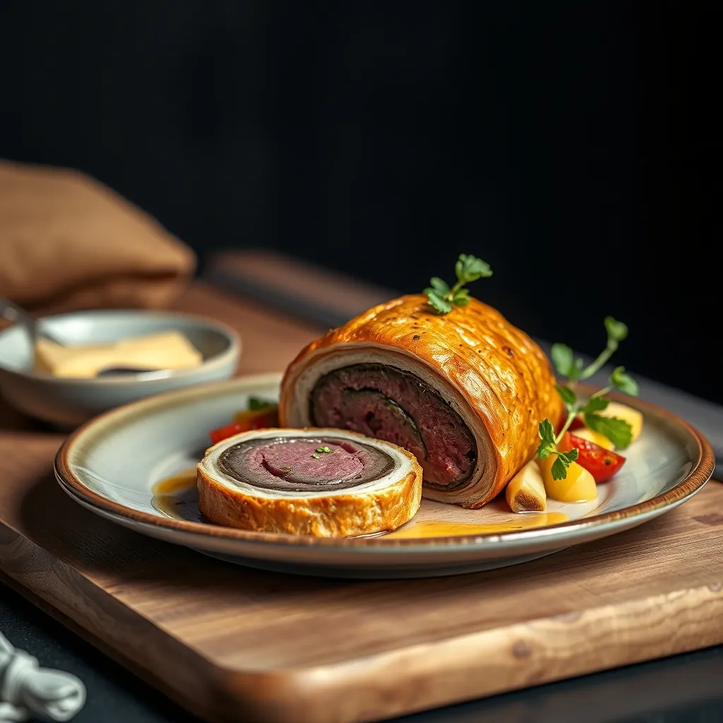 Beautifully plated beef