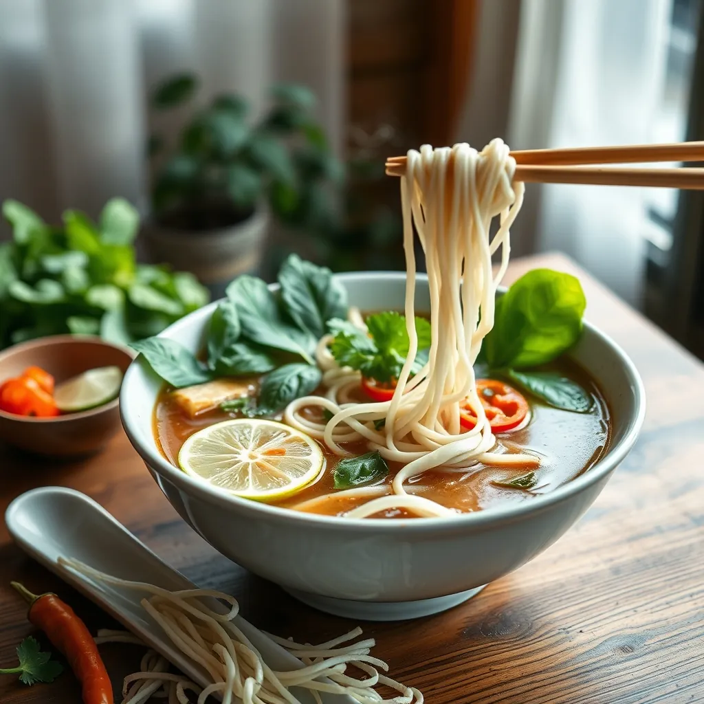 Bowl pho rice