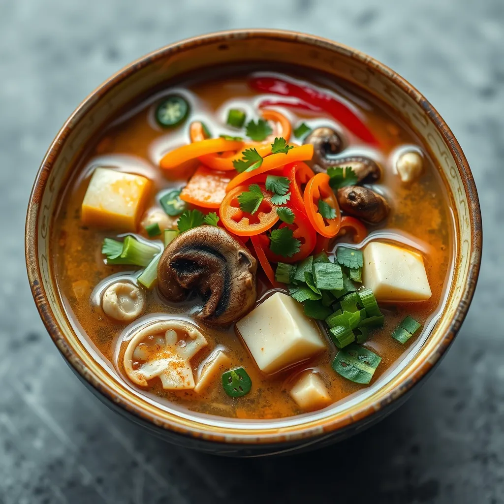 Bowl vegetarian pho