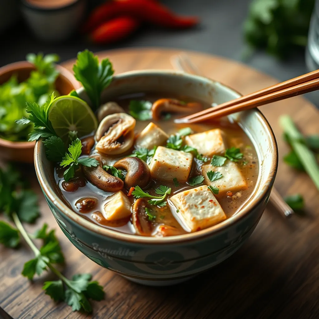 Bowl vegetarian pho