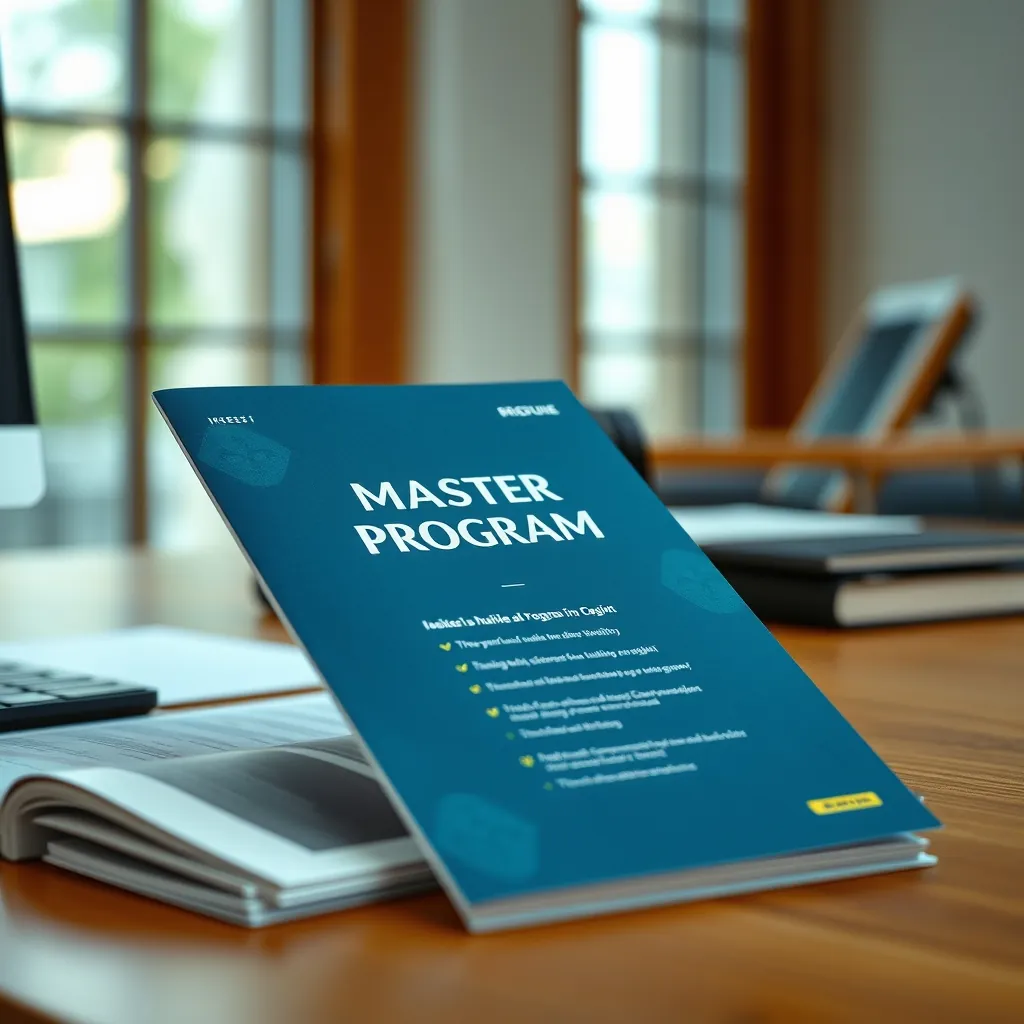 修士課程に関する情報 Brochure masters program
