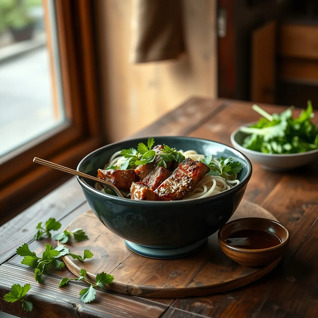 Bún chả Hà Nội với chả nướng thơm lừng, bún tươi và nước mắm chua ngọt đặc trưng