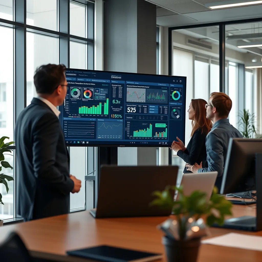 Business team analyzing