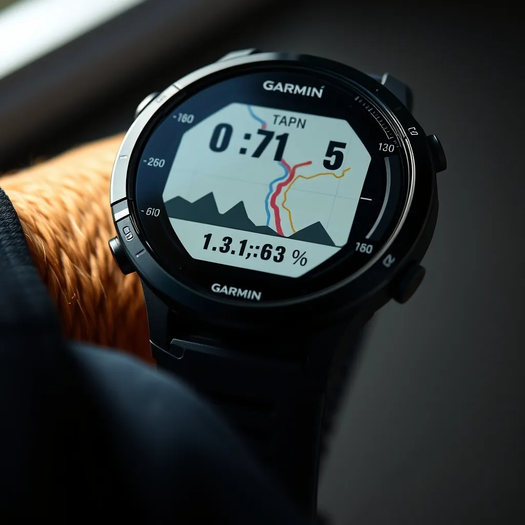 Cận cảnh Garmin Forerunner 965 hiển thị dữ liệu chạy bộ và bản đồ chi tiết Cận cảnh Garmin Forerunner 965 hiển thị dữ liệu chạy bộ và bản đồ chi tiết