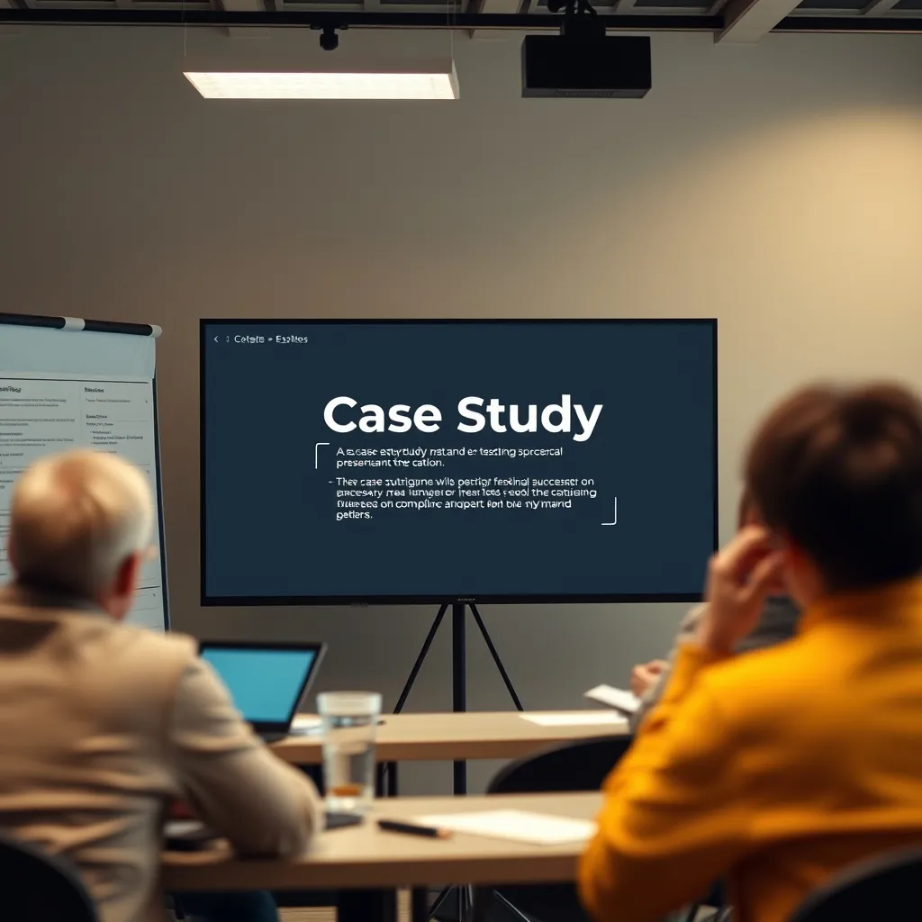 Một bài thuyết trình về thành công trong kiểm tra Case study presentation