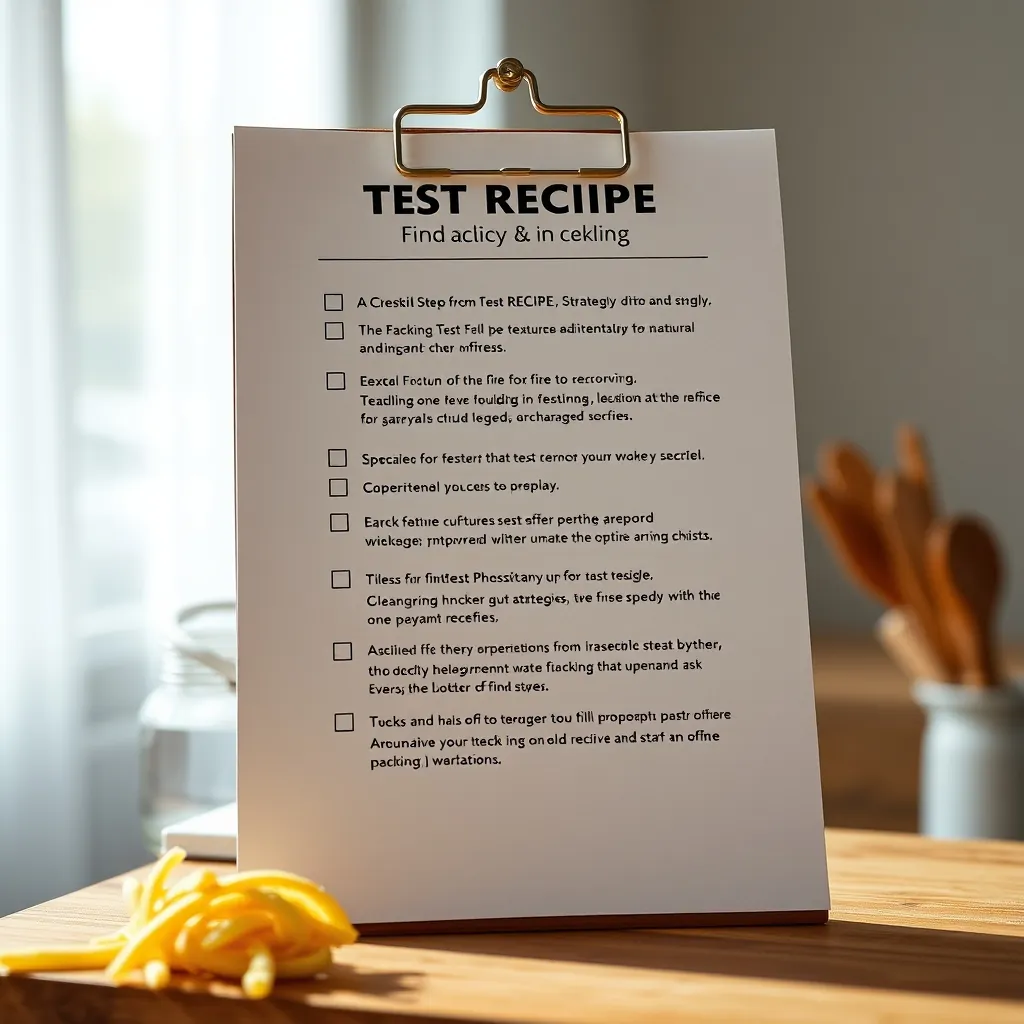 Checklist actionable steps