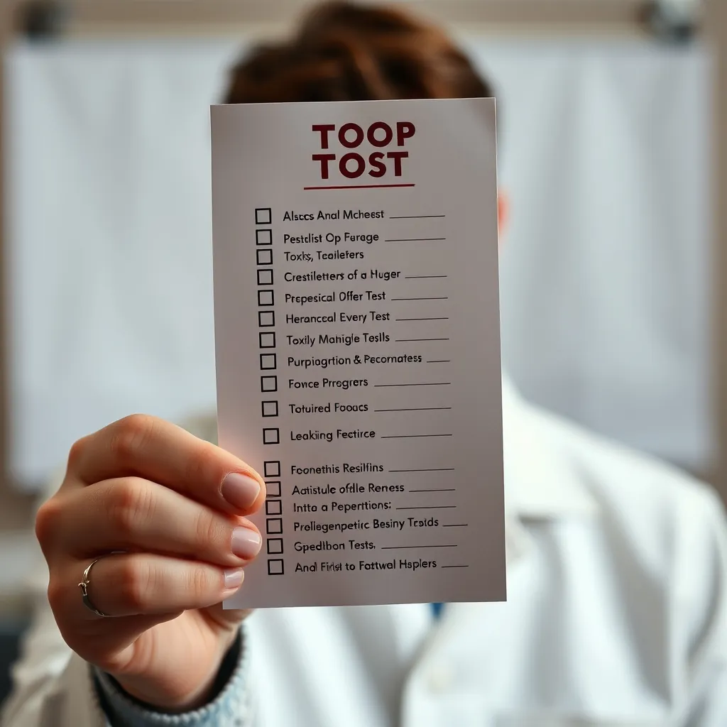 Checklist common mistakes