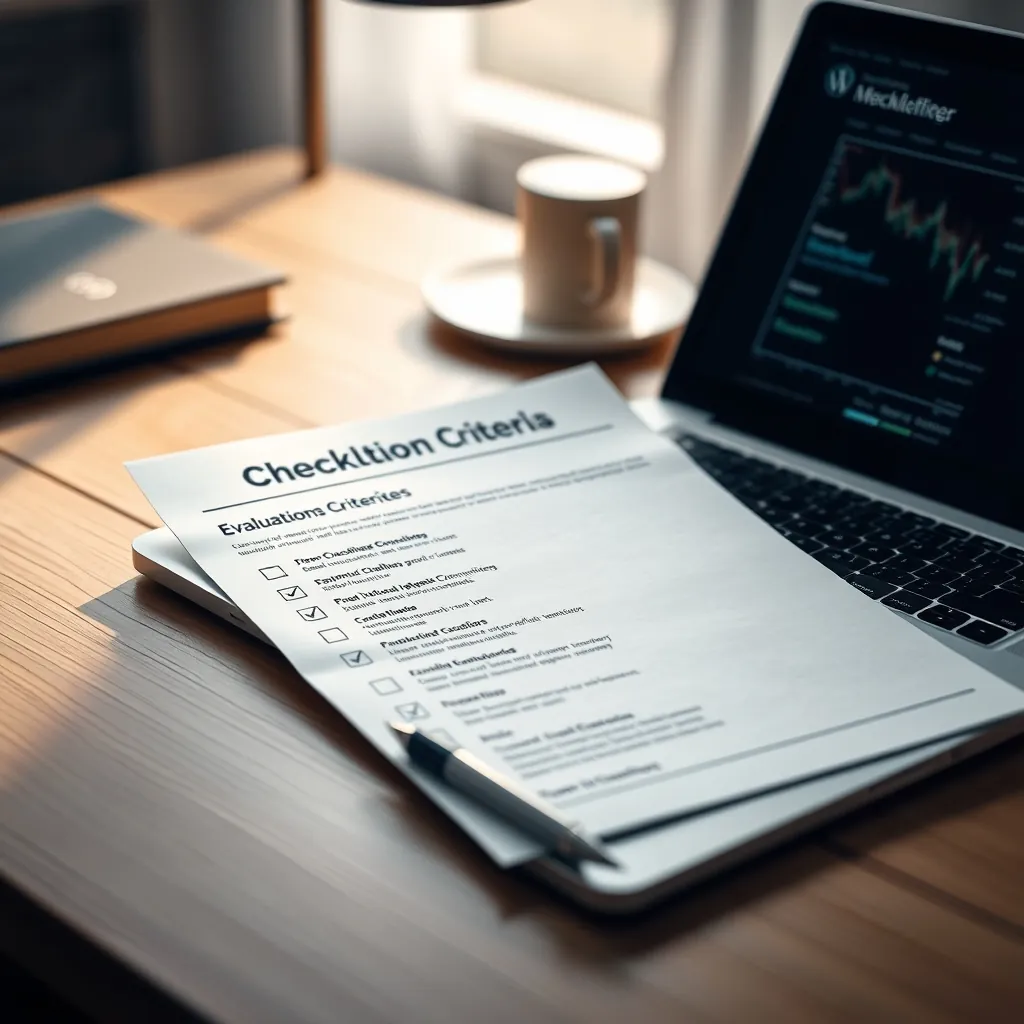 Bảng tiêu chí đánh giá và kiểm tra hiệu suất trình tạo trang WordPress Checklist desk laptop