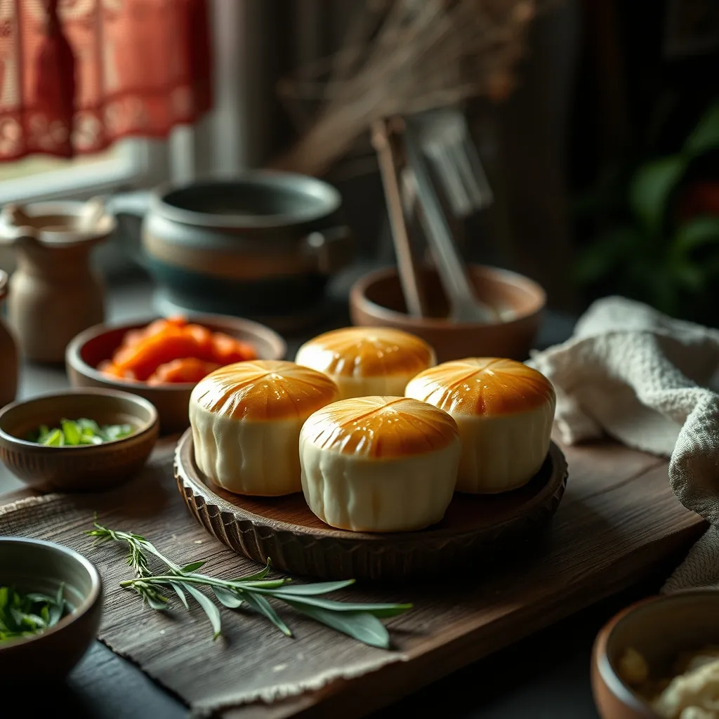 Chef expertly cooking Bánh xèo in a traditional Vietnamese kitchen