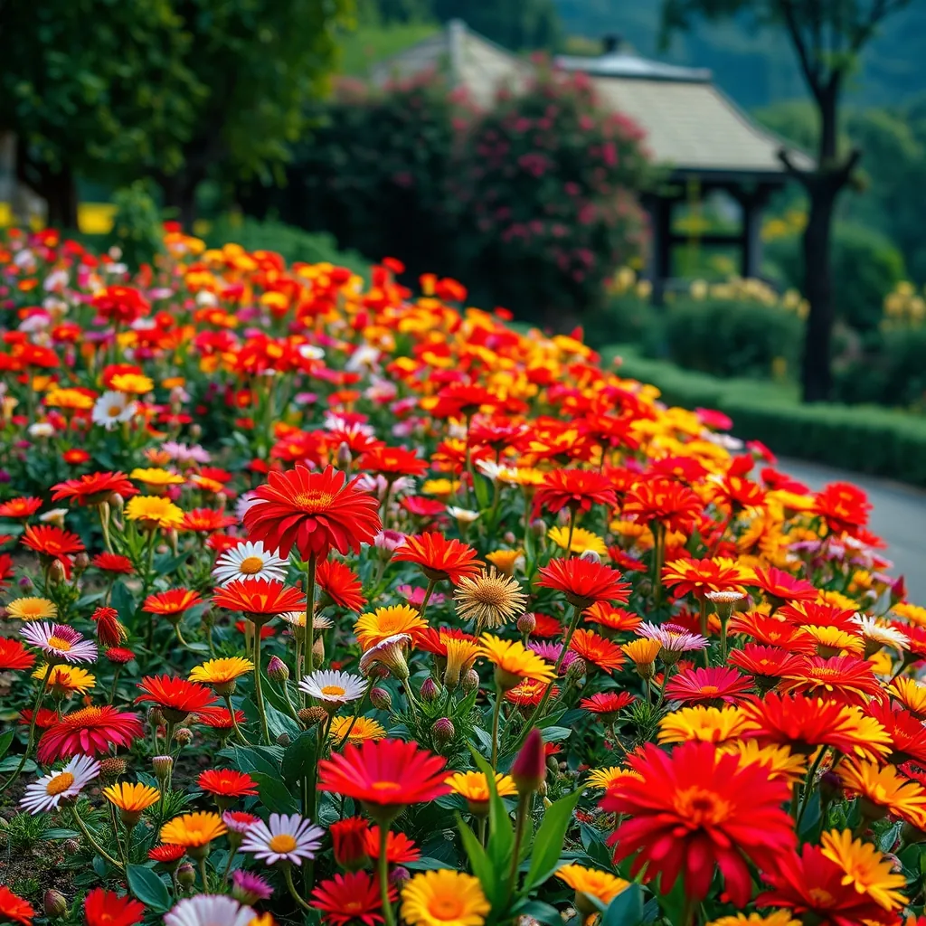 Vườn hoa đầy màu sắc tại Đà Lạt Colorful flower garden