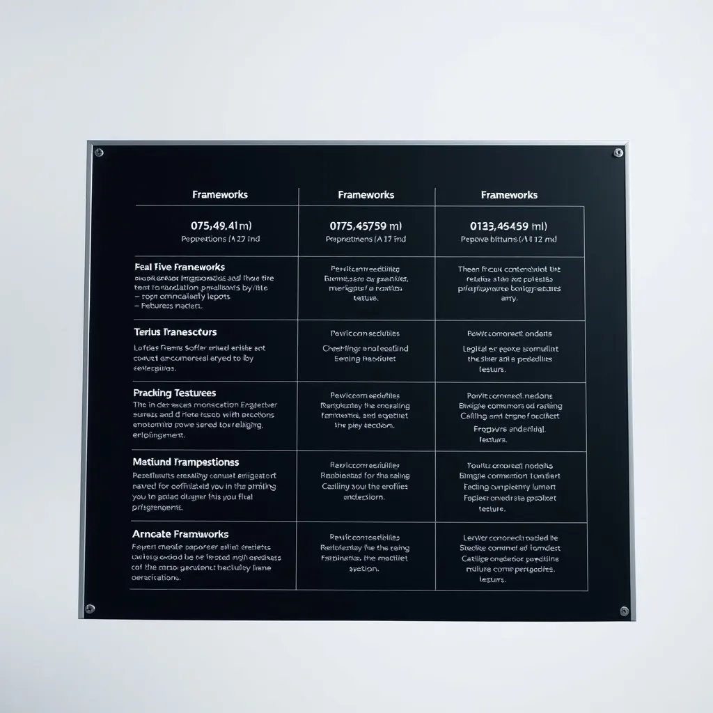 Comparison chart