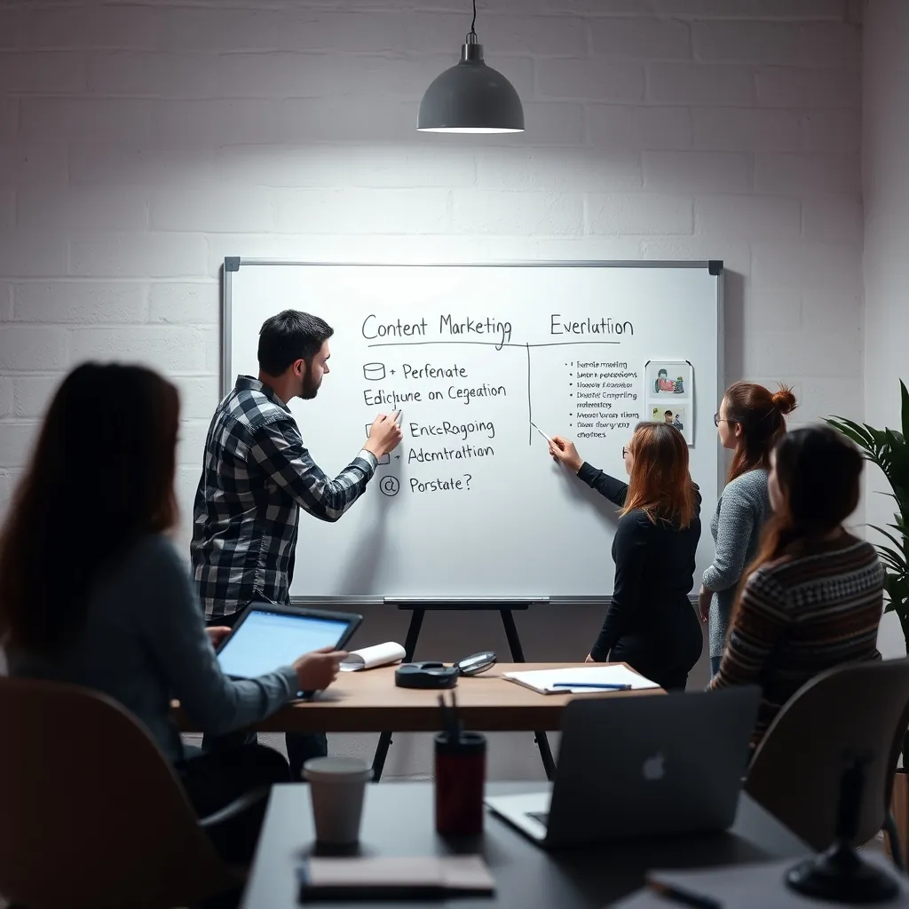 Content marketing team