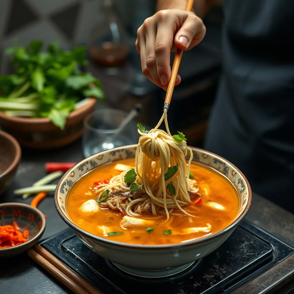 Cooking process vietnamese
