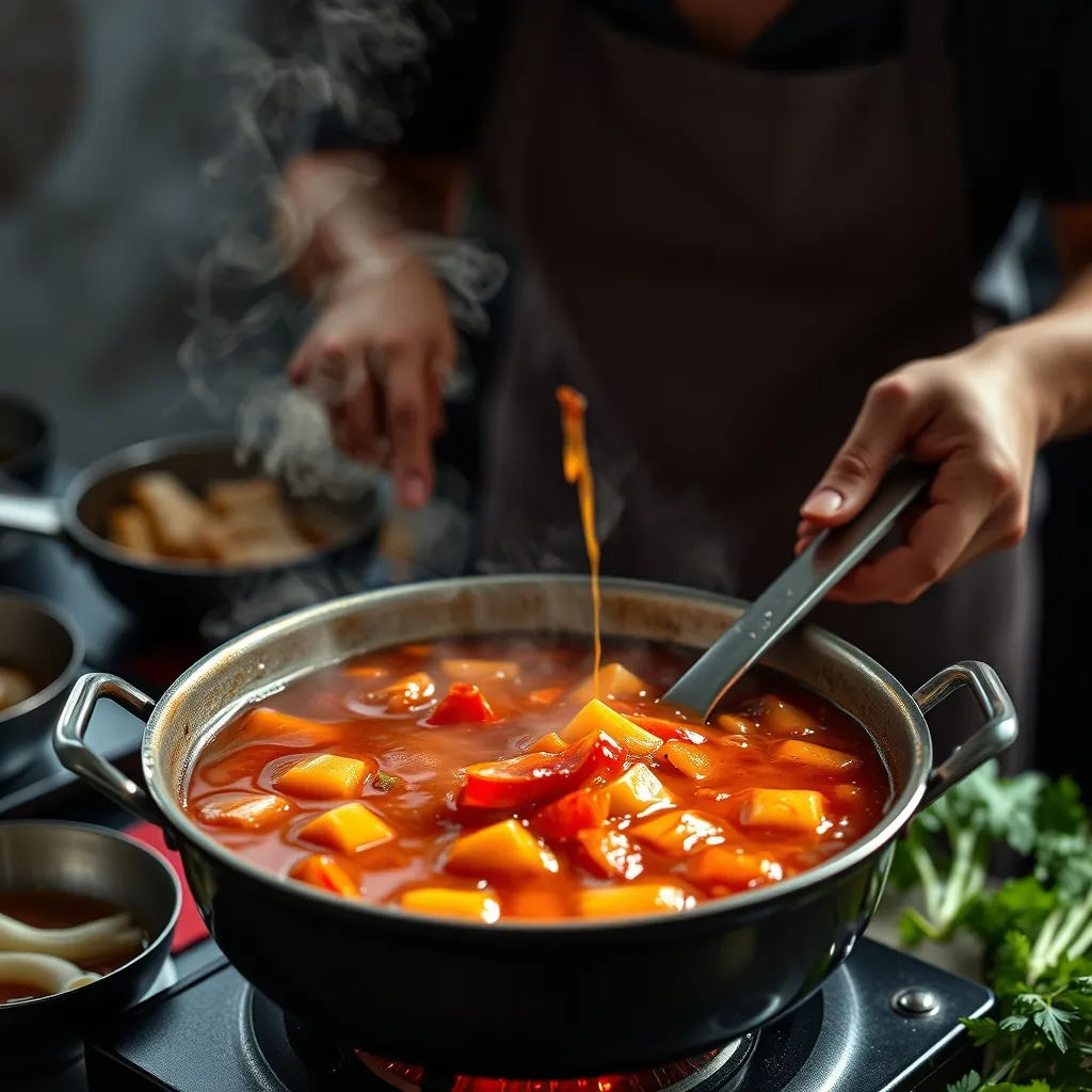 Cooking thai sour