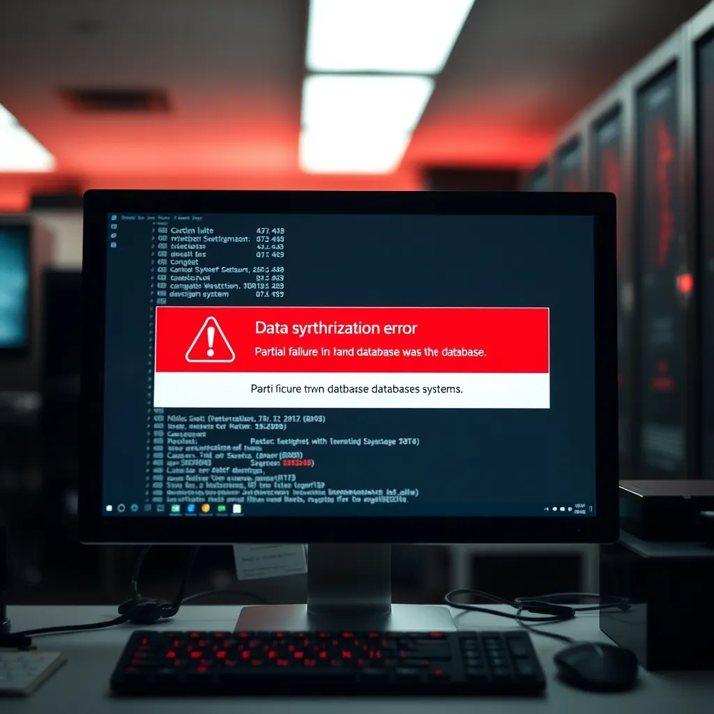 Data synchronization error