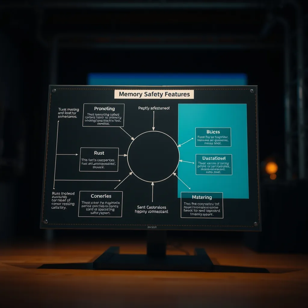Diagram illustrating Rust's memory safety features Diagram illustrating rusts