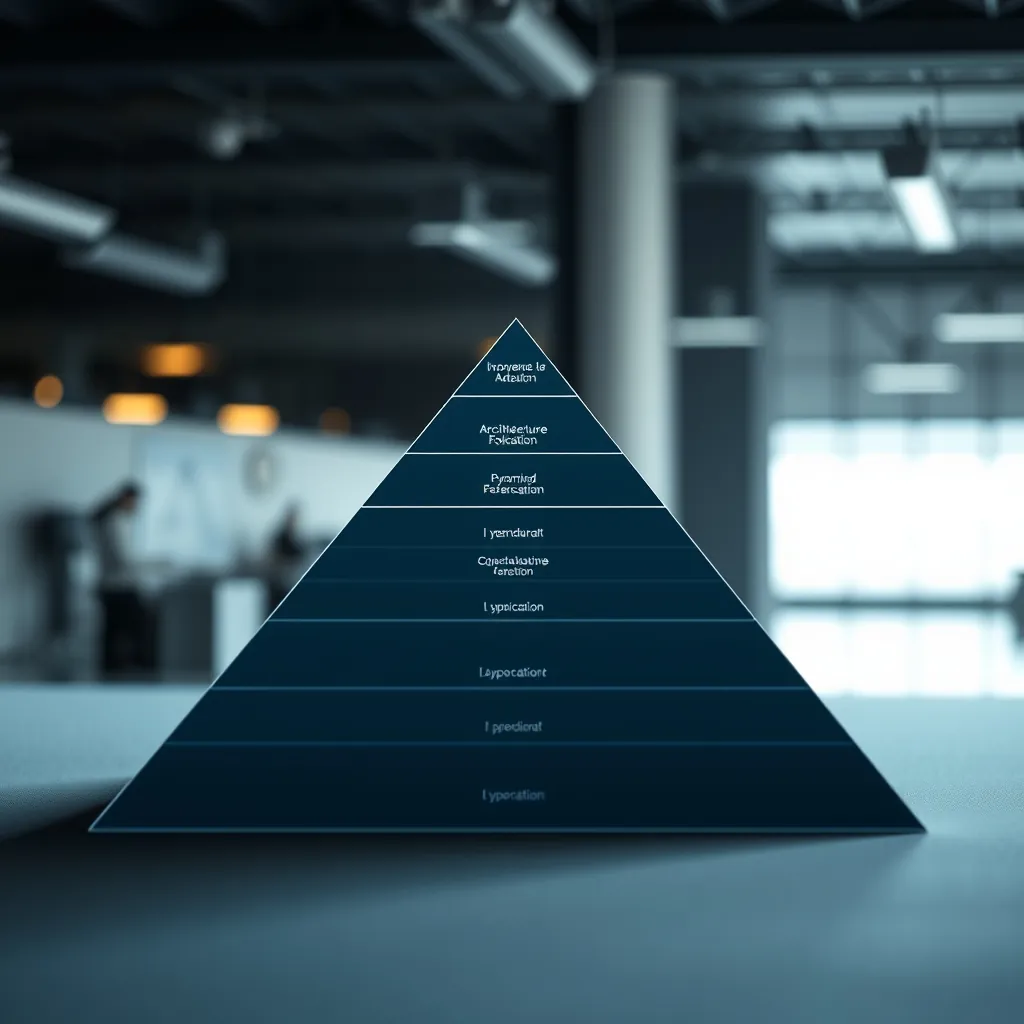 Diagram showing Pyramid's architecture scaling from small to large applications Diagram showing Pyramid's architecture scaling from small to large applications