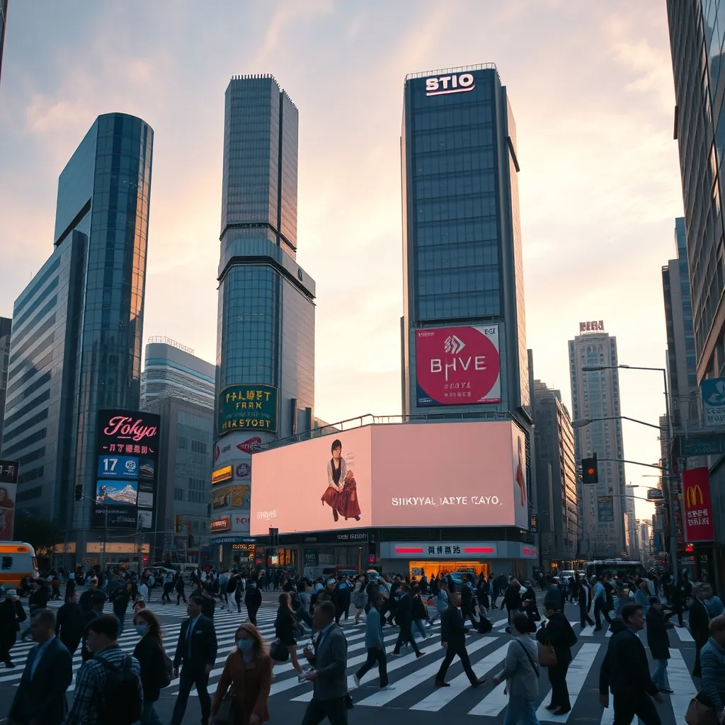 東京・渋谷スクランブル交差点。世界で最も忙しい交差点の日常