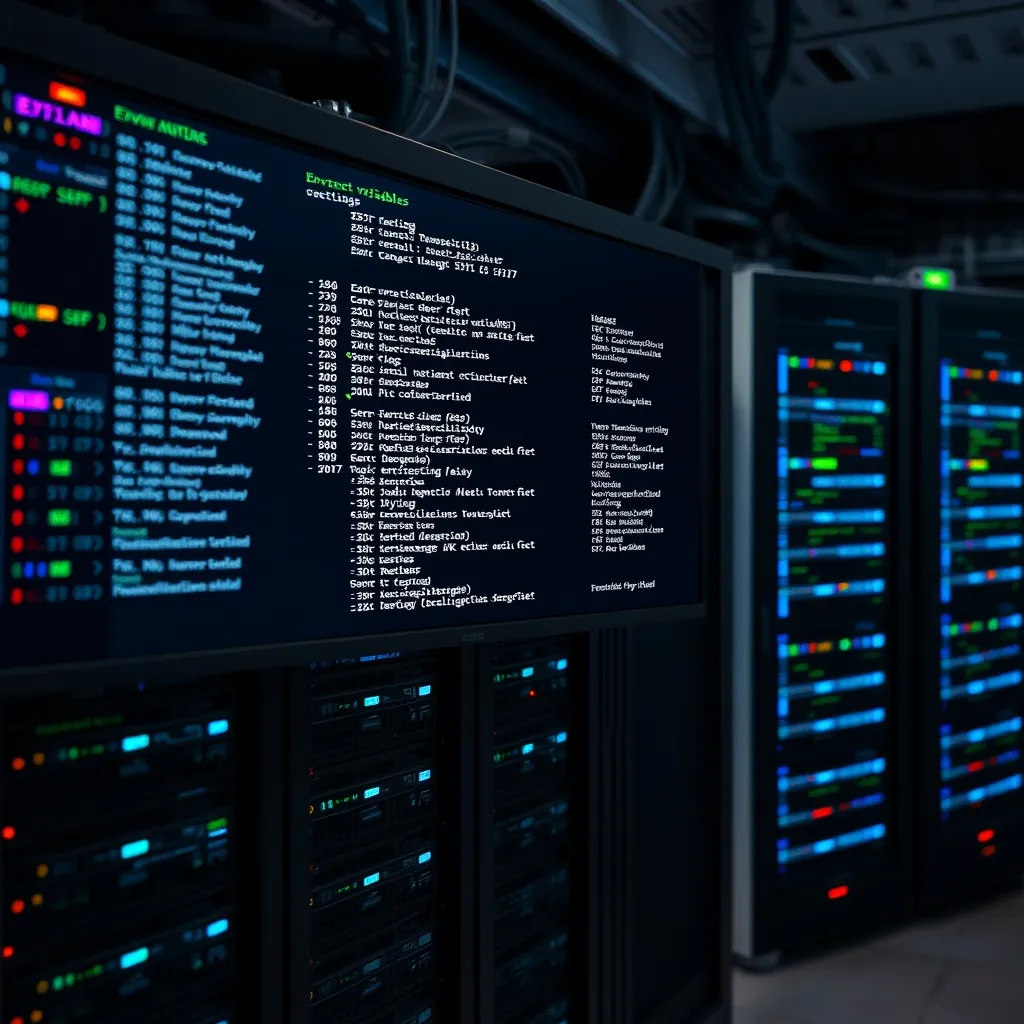 Environment variable settings