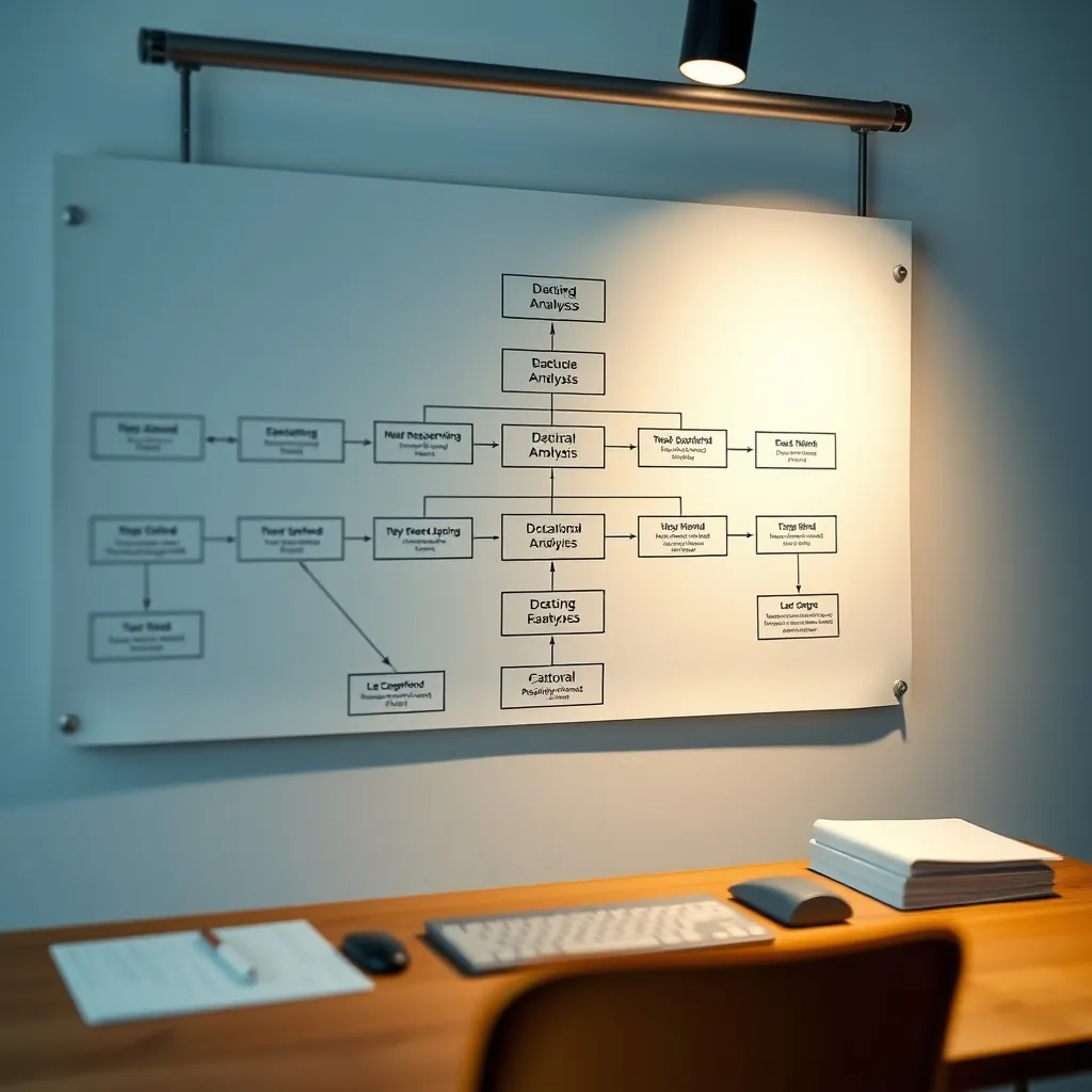 データ分析プロセスのステップを示すフローチャート Flowchart illustrating steps