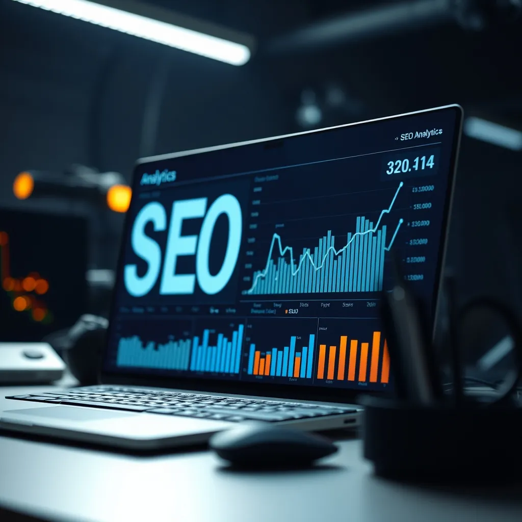 Một hình ảnh tương lai về phân tích SEO Futuristic representation seo