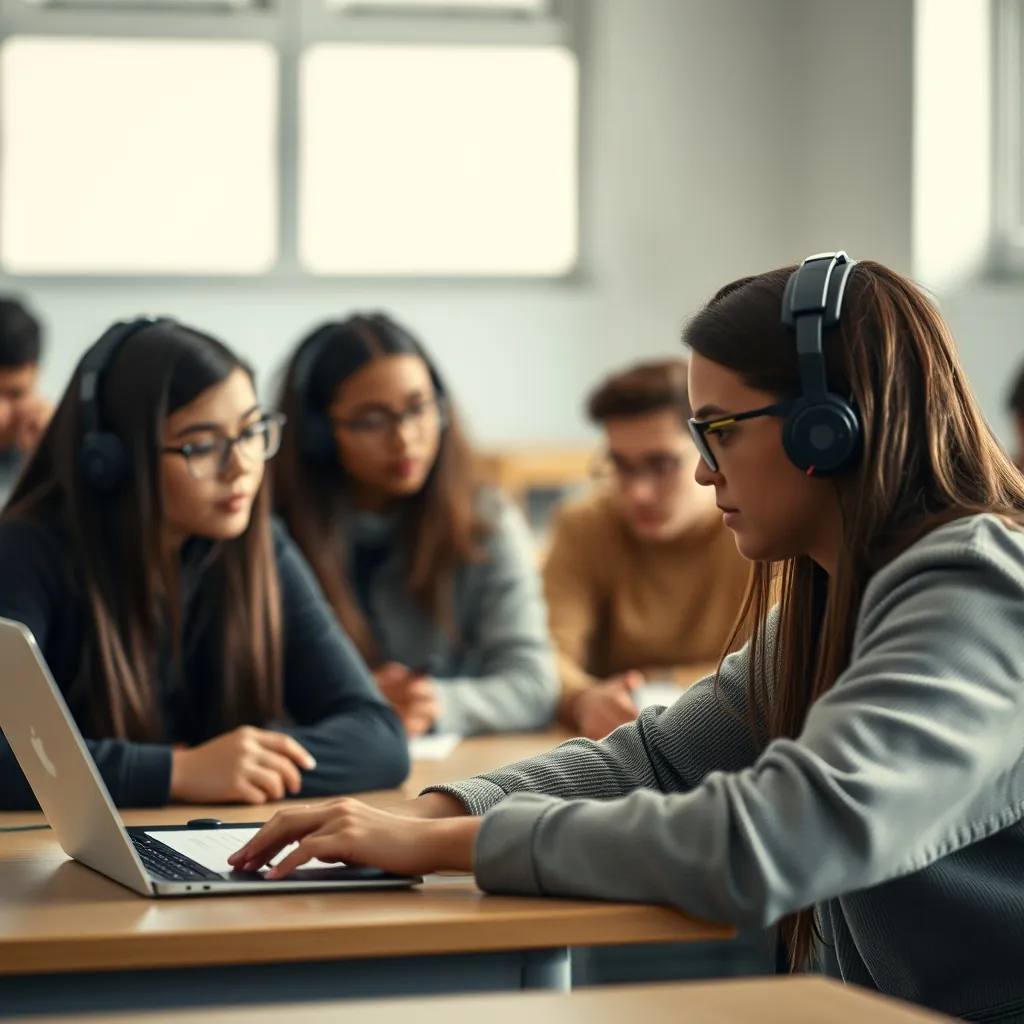 Group students learning