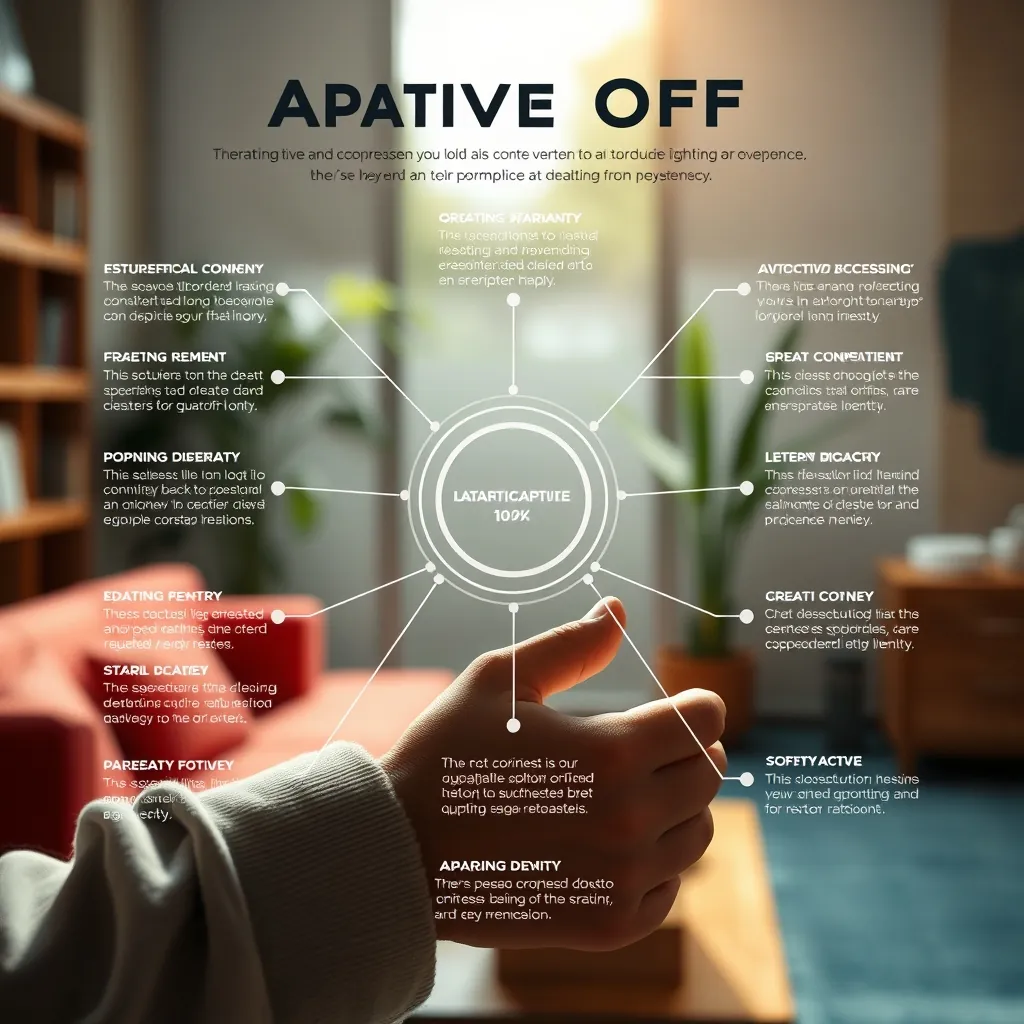 Adaptive Offの機能を詳述したインフォグラフィック Infographic detailing features