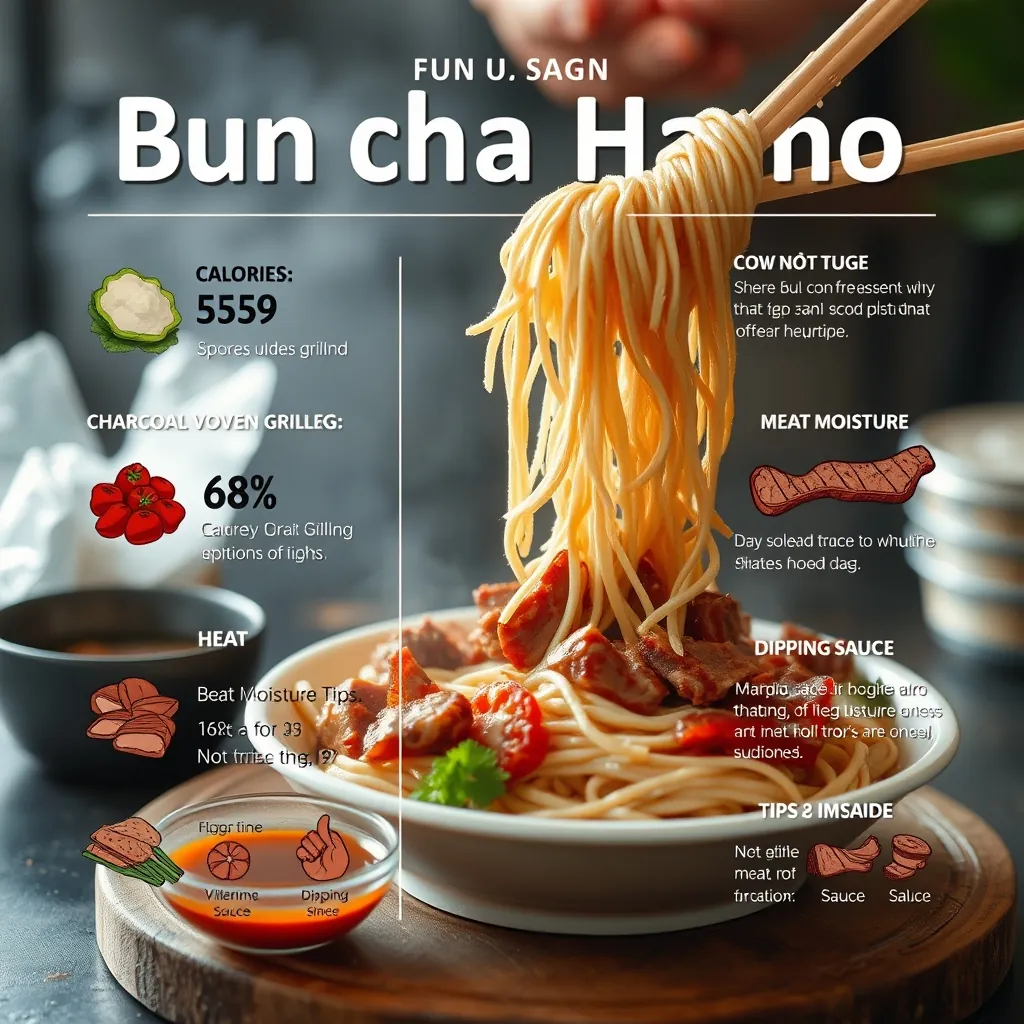 Infographic giải đáp các câu hỏi thường gặp khi làm bún chả Hà Nội tại nhà